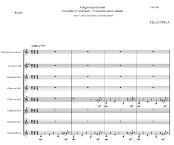 allegro capriccioso score début page 0001