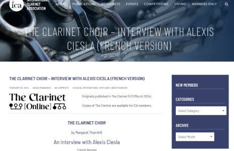 article theclarinetchoir