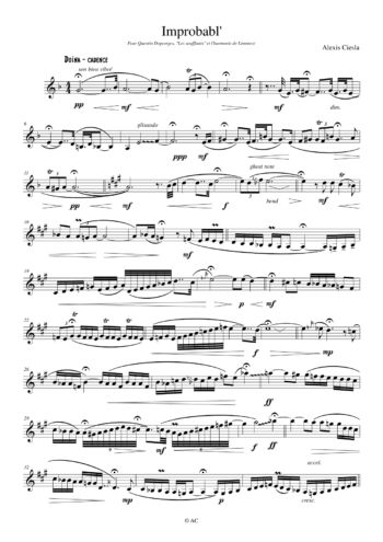 improbabl' concerto clarinette solo page 0001