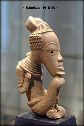  n o k tête sculptée de la culture de nok, nigeria, vers 500 musée du louvre