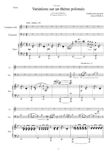 variations sur un thème polonais score 1 4 page 0001