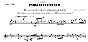 visuel de la polka de la clef de 13